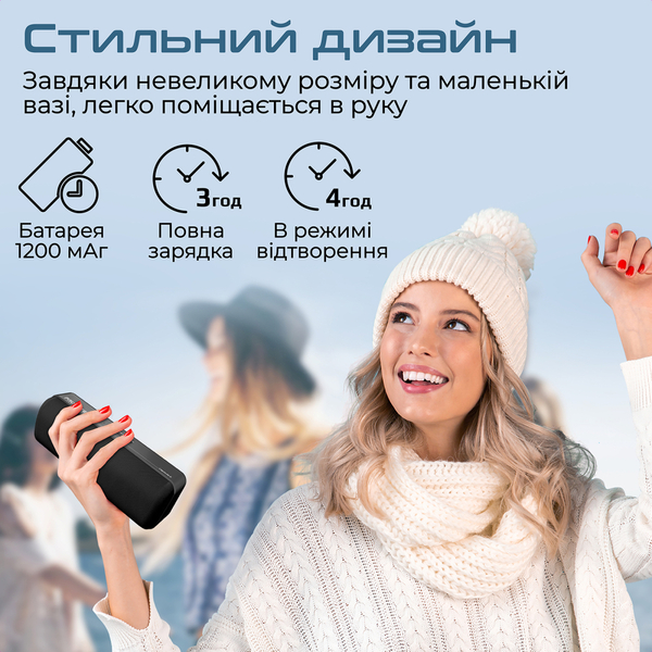 Портативна колонка Promate Capsule-2 6W Black