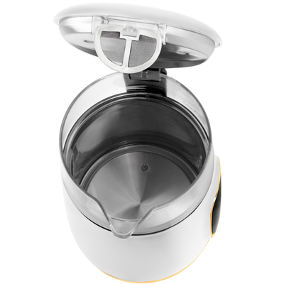 Електрочайник Adler AD 1305 white gold 1850-2200Вт/ 1.7л/ скло/ встановлення температури/