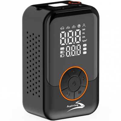 Автомобільний портативний компресор Aspiring Storm 5 70W Power Bank 4000 мАг/LED