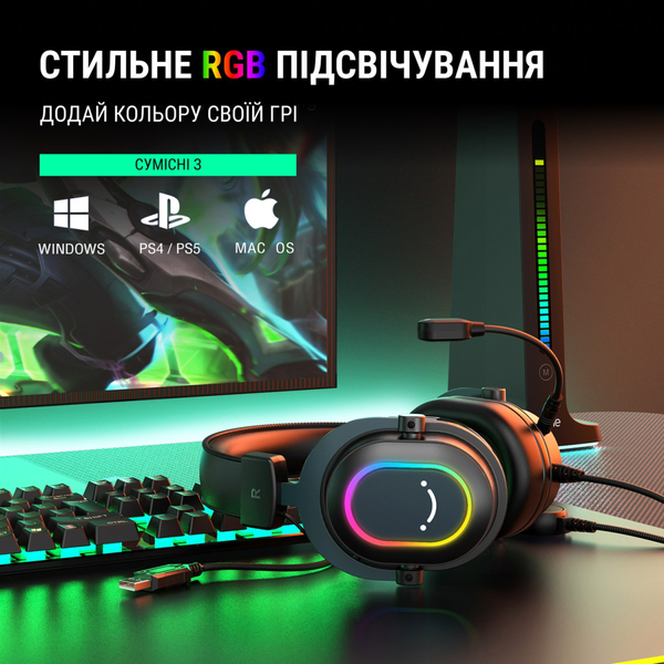 Навушники Fifine RGB H6 Black