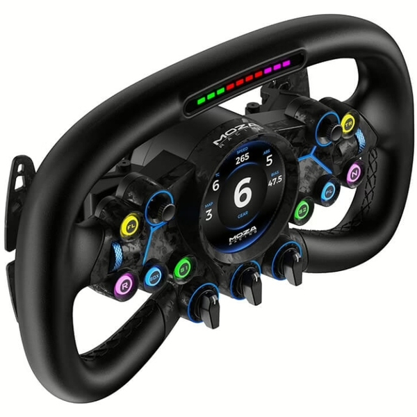 Кермо MOZA Racing Vision GS Steering, 31cм., екран 2.8", 8 кн., RGB