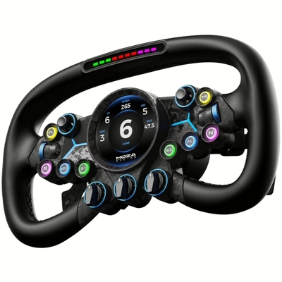 Кермо MOZA Racing Vision GS Steering, 31cм., екран 2.8", 8 кн., RGB