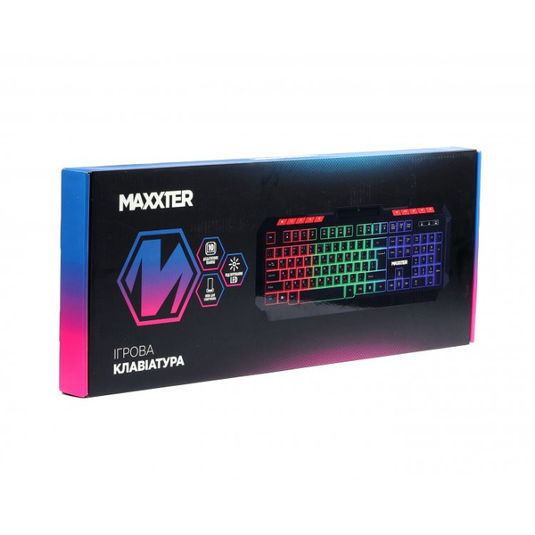 Клавиатура Maxxter KBG-UML-02B-UA Black