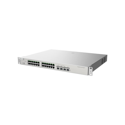 Коммутатор Ruijie Reyee RG-NBS5100-24GT4SFP-P (24xGE PoE+, 4xSFP, max PoE 370W, 19-inch Rack-mountable Stell Case, Ruijie Cloud, L3, 6KV surge protection)