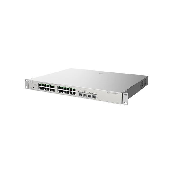 Коммутатор Ruijie Reyee RG-NBS5100-24GT4SFP-P (24xGE PoE+, 4xSFP, max PoE 370W, 19-inch Rack-mountable Stell Case, Ruijie Cloud, L3, 6KV surge protection)