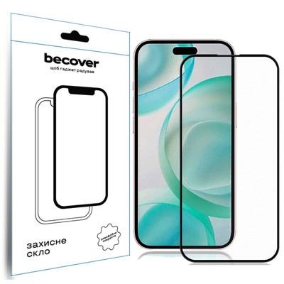 Захисне скло BeCover для Apple iPhone 16 Pro Black (712124)