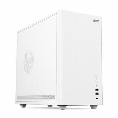 Корпус 2E Credo Metal V350W без БЖ, 1xUSB3.0, 1х USB 2.0, 1xUSB Type-C, 3x120мм ARGB, VGA 350мм, LCS ready, контролер з пультом, mATX, білий