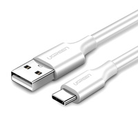 Кабель USB 2.0 AM-Type-C M, 2 м, 18W Nickel Plating Білий, US287 UGREEN