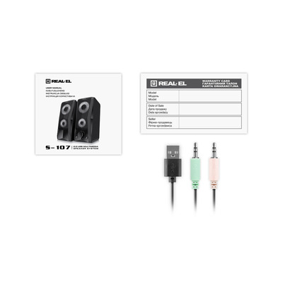 Акустическая система REAL-EL S-107 Black