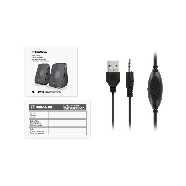 Компьютерные колонки REAL-EL S-25
