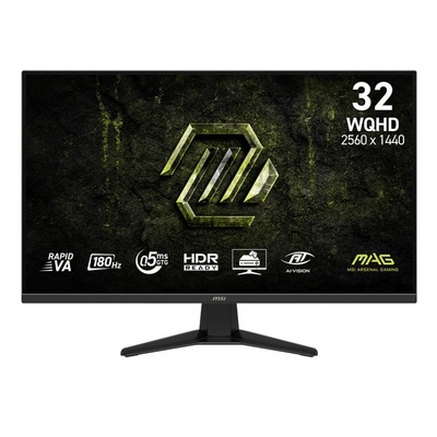 Монитор MSI 31.5" MAG 325QF E18V VA Black 180Hz; 2560х1440, 0.5 мс, 300 кд/м2, DisplayPort, 2xHDMI, 1хUSB Type-C
