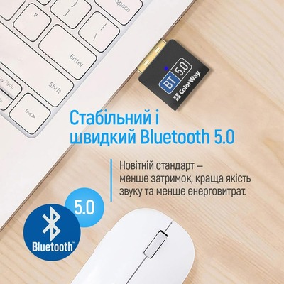 Адаптер Bluetooth 5.0 ColorWay (CW-AD-BT50)