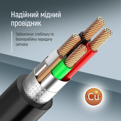 Кабель ColorWay USB - USB V 3.0 (M/F), 1.8 м, Black (CW-CBUF075-BK)