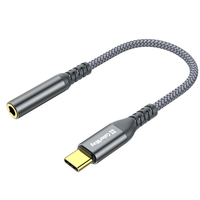 Адаптер ColorWay USB Type-C - 3.5 мм (M/F), 0.14 м, Gray (CW-AD-CJ)