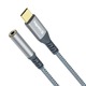 Адаптер ColorWay USB Type-C - 3.5 мм (M/F), 0.14 м, Gray (CW-AD-CJ)
