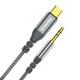 Адаптер ColorWay USB Type-C - 3.5 мм (M/M), 1.2 м, Gray (CW-CBPDJ071-G)