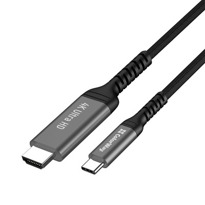 Кабель ColorWay HDMI - USB Type-C (M/M), 4K/60 Гц, 2 м, Black (CW-CBCHD077-BK)
