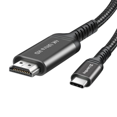 Кабель ColorWay HDMI - USB Type-C (M/M), 4K/60 Гц, 2 м, Black (CW-CBCHD077-BK)