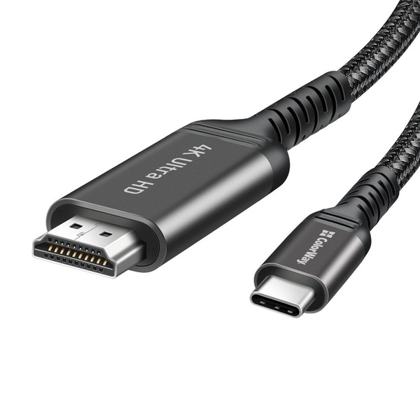 Кабель ColorWay HDMI - USB Type-C (M/M), 4K/60 Гц, 2 м, Black (CW-CBCHD077-BK)