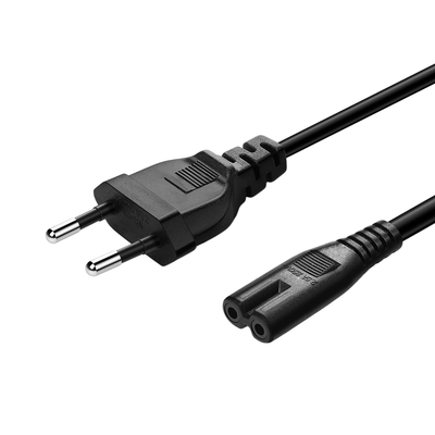 Кабель питания ColorWay CEE7/16-C7, 2 м, Black (CW-CBP085-BK)