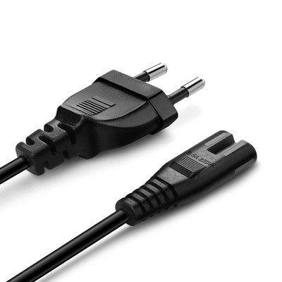 Кабель питания ColorWay CEE7/16-C7, 2 м, Black (CW-CBP085-BK)