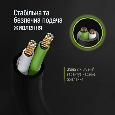 Кабель питания ColorWay CEE7/7-C5, 1.8 м, Black (CW-CBP083-BK)