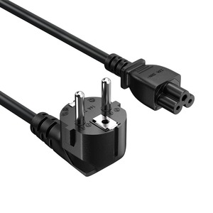 Кабель питания ColorWay CEE7/7-C5, 1.8 м, Black (CW-CBP083-BK)