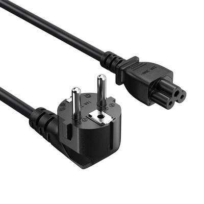 Кабель питания ColorWay CEE7/7-C5, 1.8 м, Black (CW-CBP083-BK)