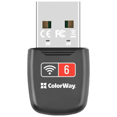 Беспроводной адаптер ColorWay Wi-Fi 6 (CW-AD-W1)