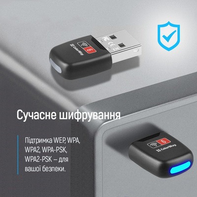 Беспроводной адаптер ColorWay Wi-Fi 6 (CW-AD-W1)