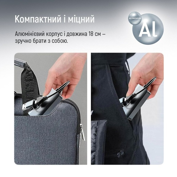 Сетевой адаптер ColorWay USB-A/USB-С 3.0 - RJ45 (CW-AD-CRG)