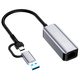 Сетевой адаптер ColorWay USB-A/USB-С 3.0 - RJ45 (CW-AD-CRG)