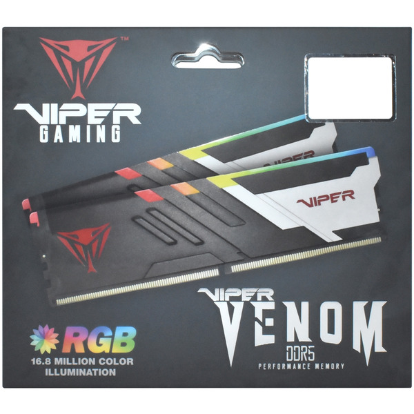 Модуль памяти DDR5 2x32GB/6000 Patriot Viper Venom RGB (PVVR564G600C30K)