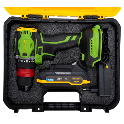 Шуруповерт Procraft PA18Pro DFR (з 1 АКБ 2Аг)