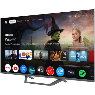 Телевизор Tesla Q43E655GUS/ 43"/ 4K UHD (3840x2160)/ 60 Гц/ со Smart TV/ 2 х 10 Вт/ wi-fi/ bluetooth/ Google TV/ серый