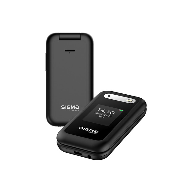 Мобильный телефон Sigma mobile X-style 281 Clik Dual Sim Black; 2.8" (320х240) TN / раскладной / Spreadtrum SC6531E / microSD до 32 ГБ / камера 0.3 Мп / 2G (GSM) / Bluetooth / 111х54х20 мм, 120 г / 1400 мАч / черный