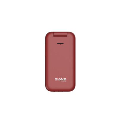 Мобильный телефон Sigma mobile X-style 281 Clik Dual Sim Red; 2.8" (320х240) TN / раскладной / Spreadtrum SC6531E / microSD до 32 ГБ / камера 0.3 Мп / 2G (GSM) / Bluetooth / 111х54х20 мм, 120 г / 1400 мАч / красный