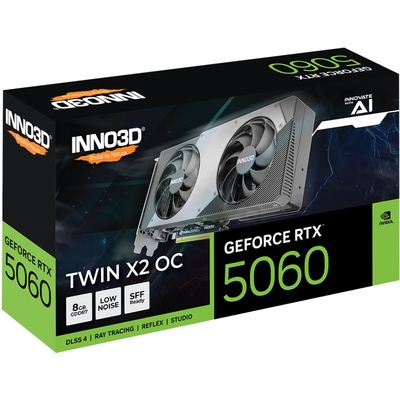 Відеокарта INNO3D GeForce RTX 5060 X2 OC (N50602-08D7X-195070N)  