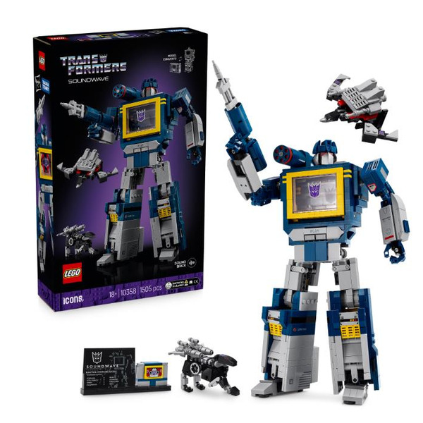 Конструктор LEGO Icons Transformers: Саундвейв