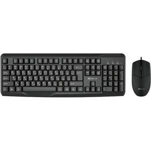 Комплект  XTRIKE ME MK-207 UA (клавіатура + мишка 1000dpi) USB, чорний