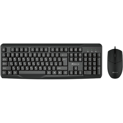 Комплект  XTRIKE ME MK-207 UA (клавіатура + мишка 1000dpi) USB, чорний