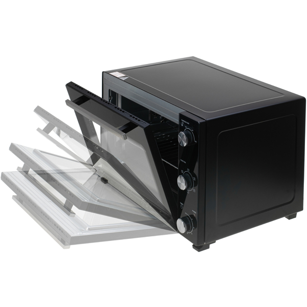 Електрична піч Adler AD 6026 1800Вт/ 48л /електроплита/ механічне керування/чорна