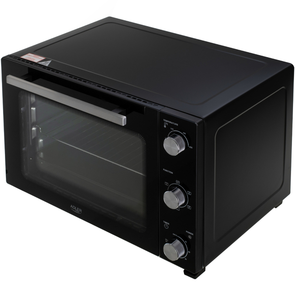 Електрична піч Adler AD 6026 1800Вт/ 48л /електроплита/ механічне керування/чорна
