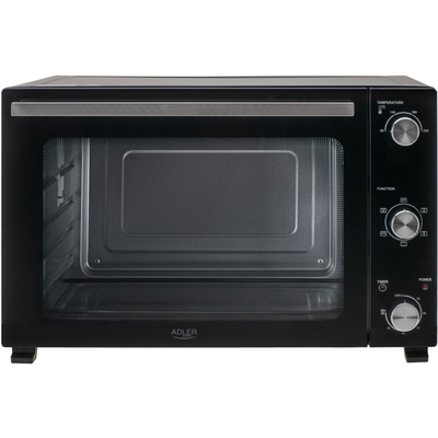 Електрична піч Adler AD 6026 1800Вт/ 48л /електроплита/ механічне керування/чорна