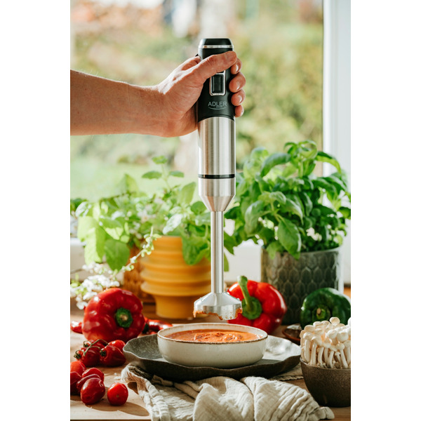 Блендер Adler AD 4628 ручний/ 1500Вт/ 1 швидк./ без чаші/ Turbo/ Ice Crush/ чорний