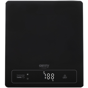 Ваги кухонні Camry CR 3175 black електронні/ 15кг/ г; мл, унція/ USB type C/ автовимкнення/ скло