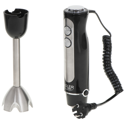 Блендер Adler AD 4625 black ручний/ 1500Вт/ 5 швидк./ без чаші/ Turbo/ чорний