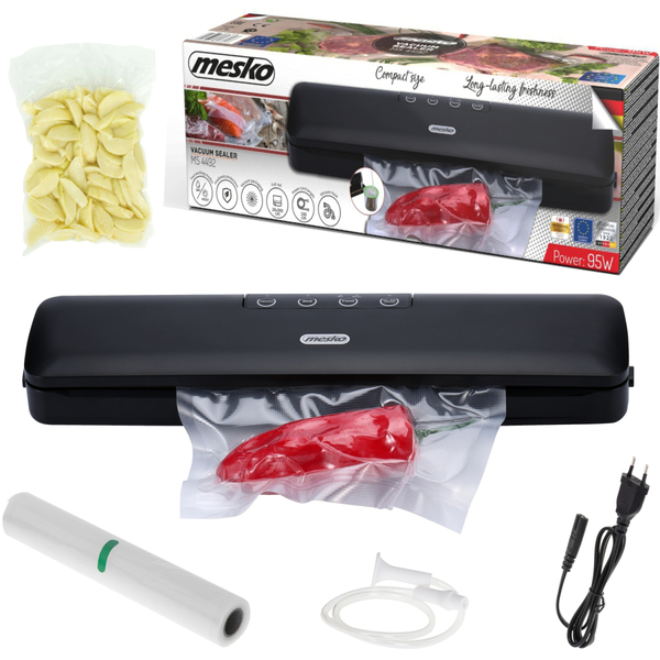 Вакууматор Mesko MS 4492 для пакетів,рулонів та контейнерів/ 95Вт/ 30см/ ел. керування/ чорний