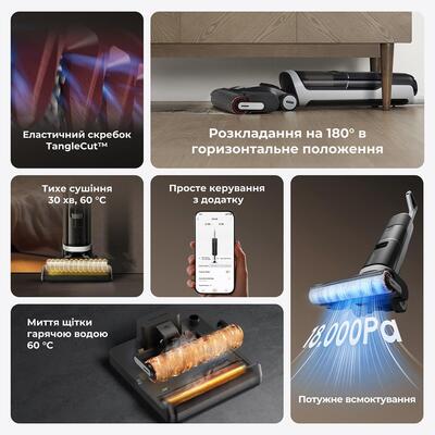 Аккумуляторный моющий пылесос Dreame Wet &amp; Dry Vacuum Cleaner H14 AE (HHR30E)
