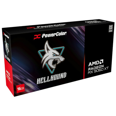 Видеокарта AMD Radeon RX 9060 XT 16GB GDDR6 Hellhound PowerColor (RX9060XT 16G-L/OC)